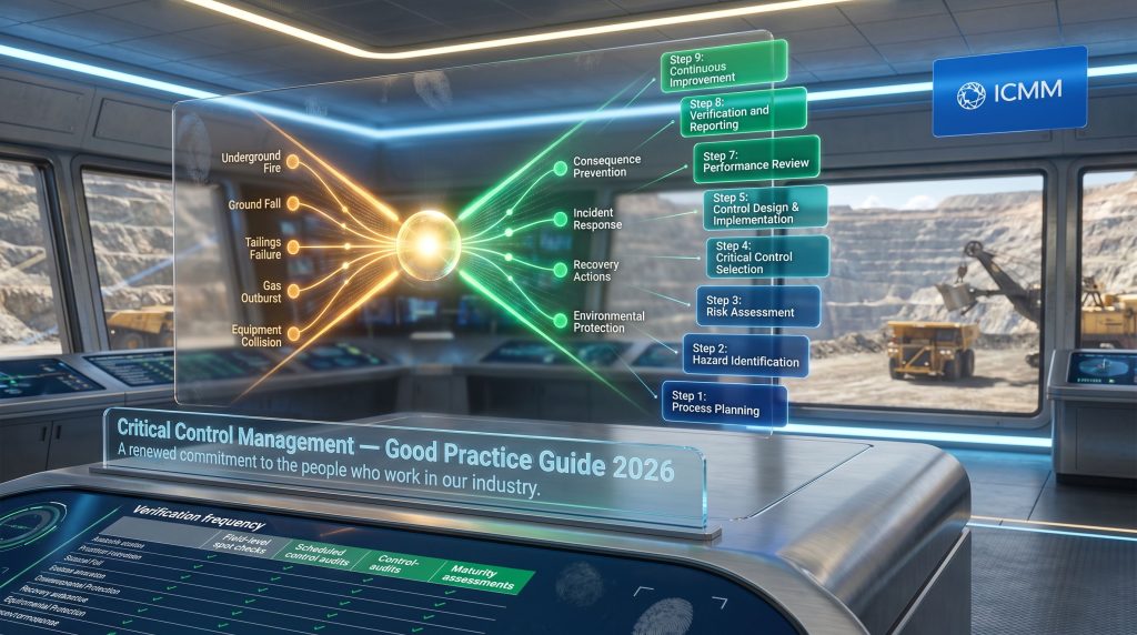 ICMM critical control management guide infographic overview