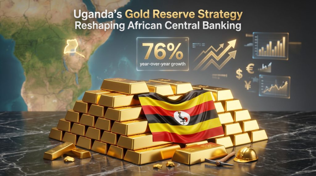 Uganda domestic gold buying program illustration.