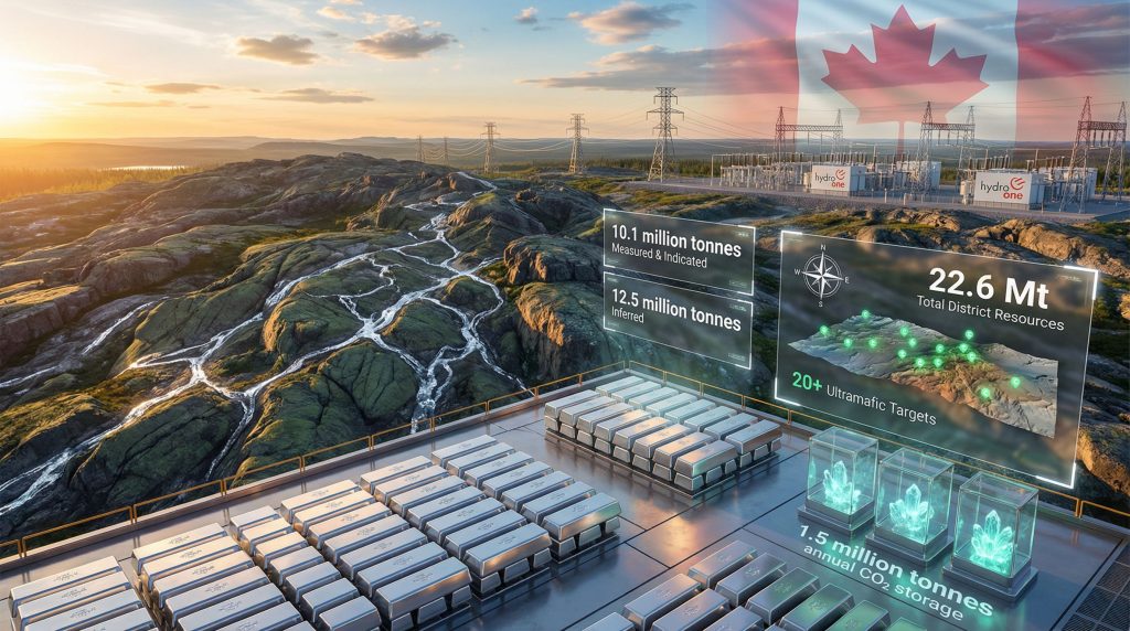 Canada Nickel Timmins Nickel District resources overview.