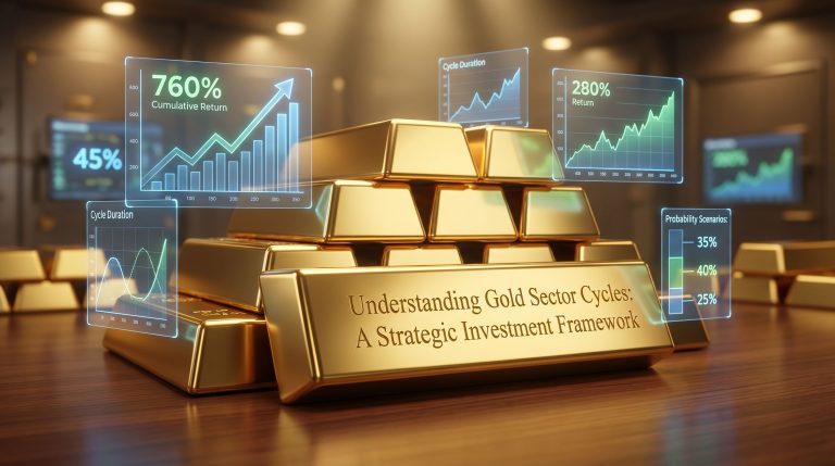 Gold sector cycle insights with graphs.