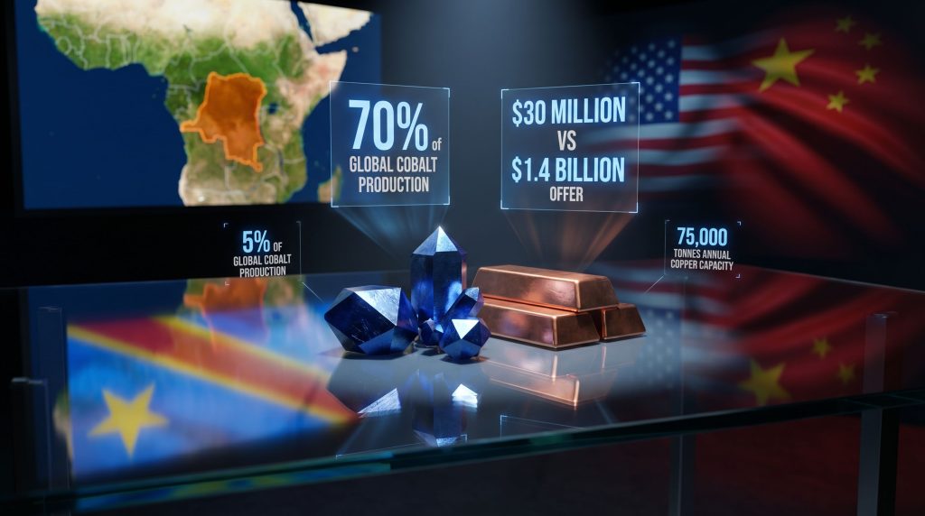Virtus Minerals Congo mining deal visualization.