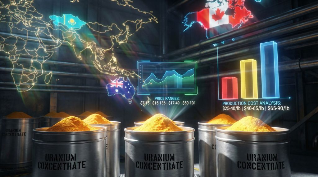 Uranium market fragility after Chernobyl illustrated graphically.