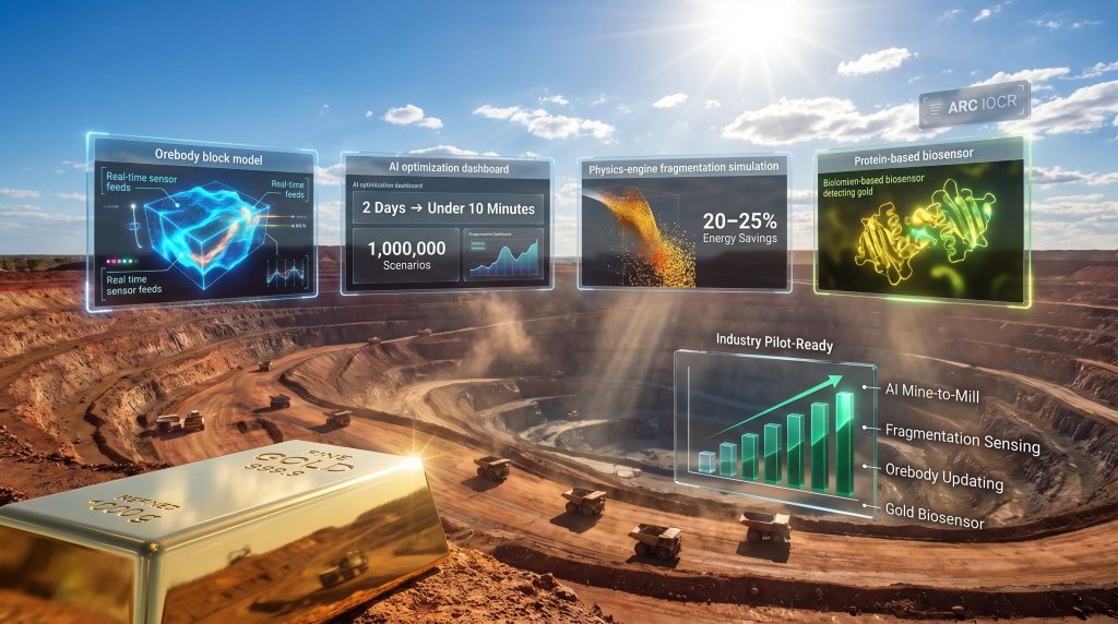 commercialisable mining technologies in gold mining innovation