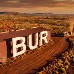 Burley Minerals Ltd-BUR-BUR drilling site in desert landscape