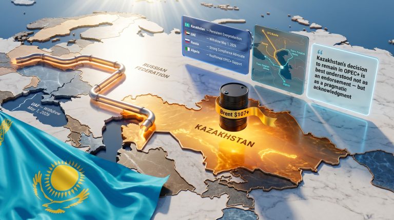 Kazakhstan to stick with OPEC+ after UAE exit map graphic