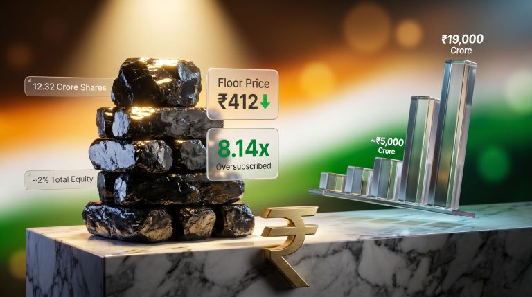 Coal India OFS oversubscribed at ₹412 floor price