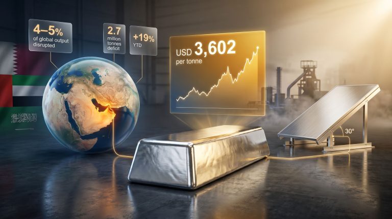 Middle East conflict aluminium supply chain Asia renewable energy impact