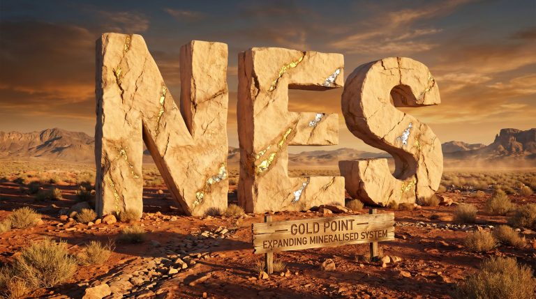 Nelson Resources Ltd-NES-NES gold mineralised system desert sign