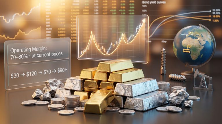 Tavi Costa silver and gold mining sector bullish thesis chart