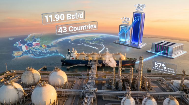 U.S. LNG becoming the backbone of global gas supply infographic