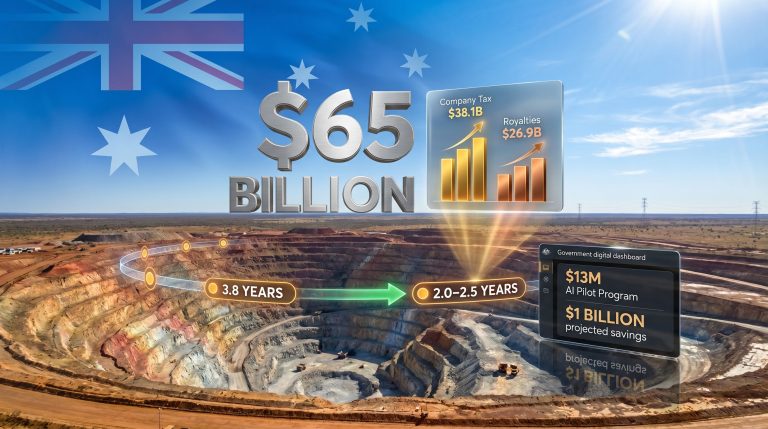mining taxes unchanged faster approvals Australia mine infographic