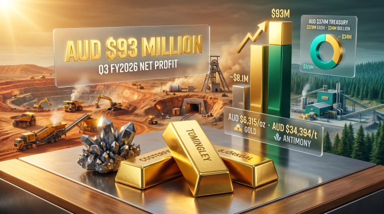 Alkane Resources record quarterly profit infographic