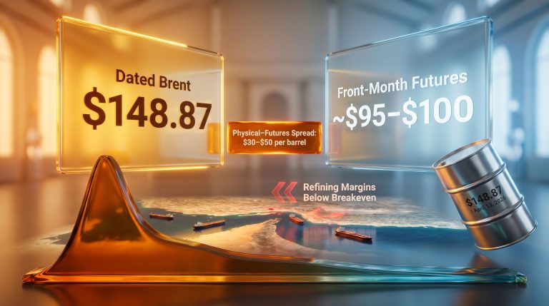 Brent futures understating physical market stress illustration