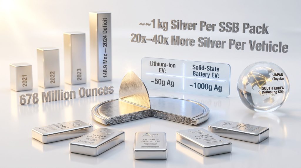 silver solid state battery thesis infographic comparison