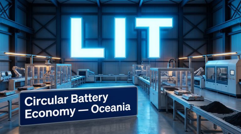 Livium Ltd-LIT-Circular Battery Economy – Oceania facility overview