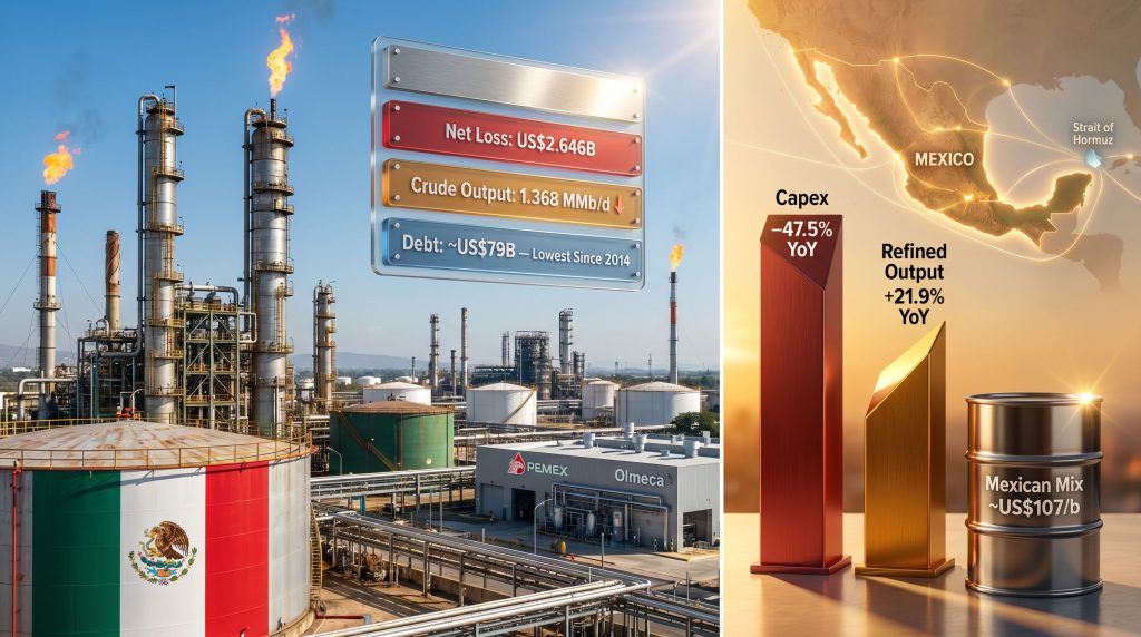 PEMEX 1Q results refinery output trends