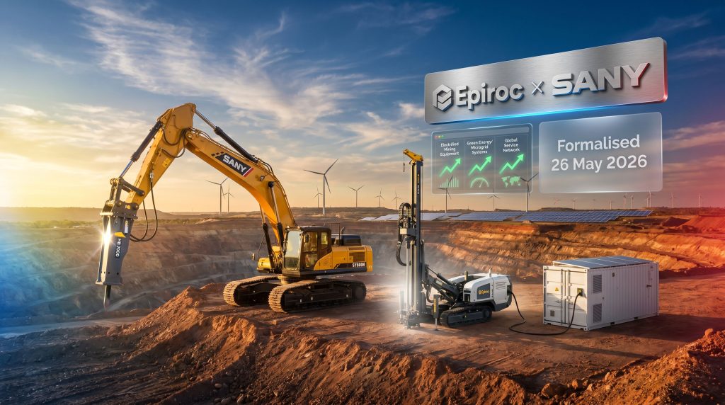 Epiroc and SANY partnership mining equipment alliance