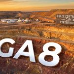Goldarc Resources Ltd-GA8-CA8 mining site with drilling rigs