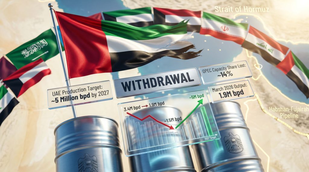 UAE withdrawal from OPEC oil infographic