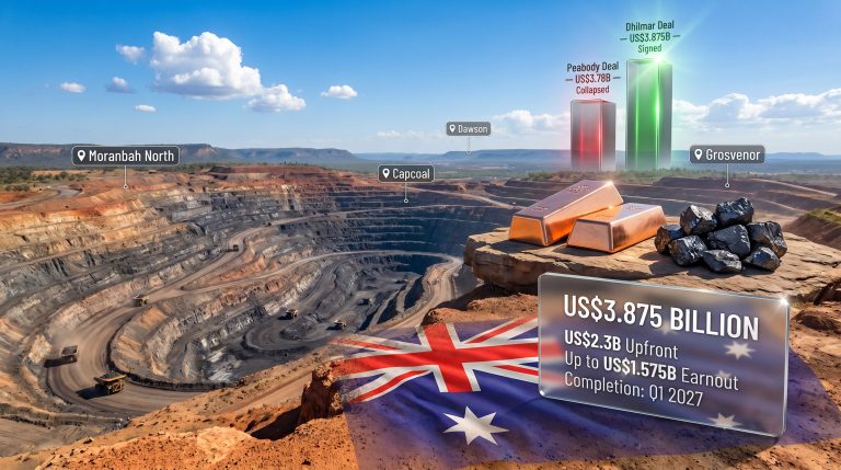 Anglo American Australian coal mines sale to Dhilmar infographic
