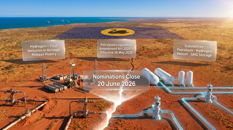 WA petroleum and emissions acreage nominations infographic
