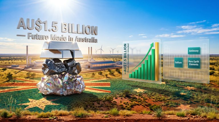 Australia federal budget support for mining sector infographic