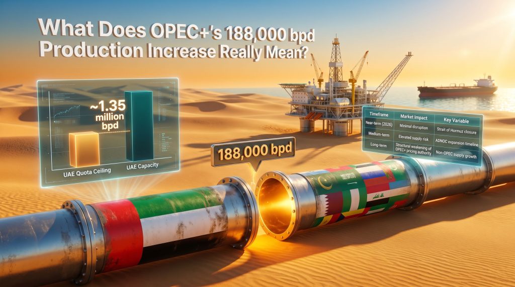 OPEC+ production increase after UAE departure analysis graphic