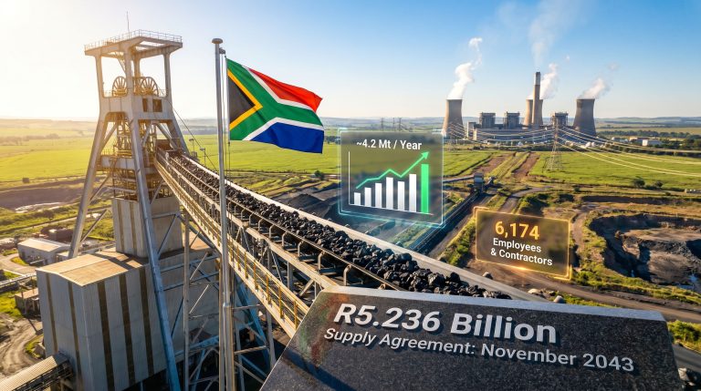 Exxaro new Matla Mine 1 Eskom coal supply infographic