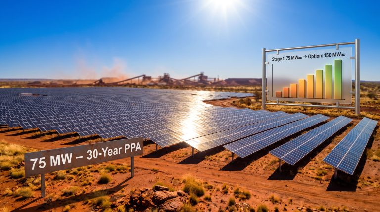 Jinbi Solar Project Rio Tinto power purchase agreement solar farm