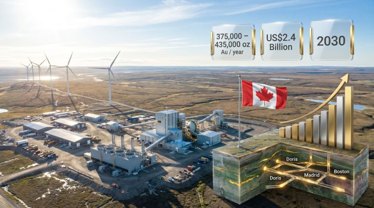 Agnico Eagle Hope Bay redevelopment mine growth infographic