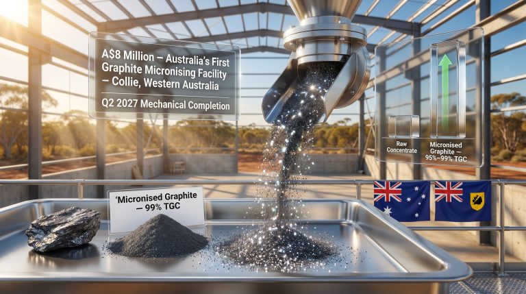 Australia's first graphite micronising facility concept render
