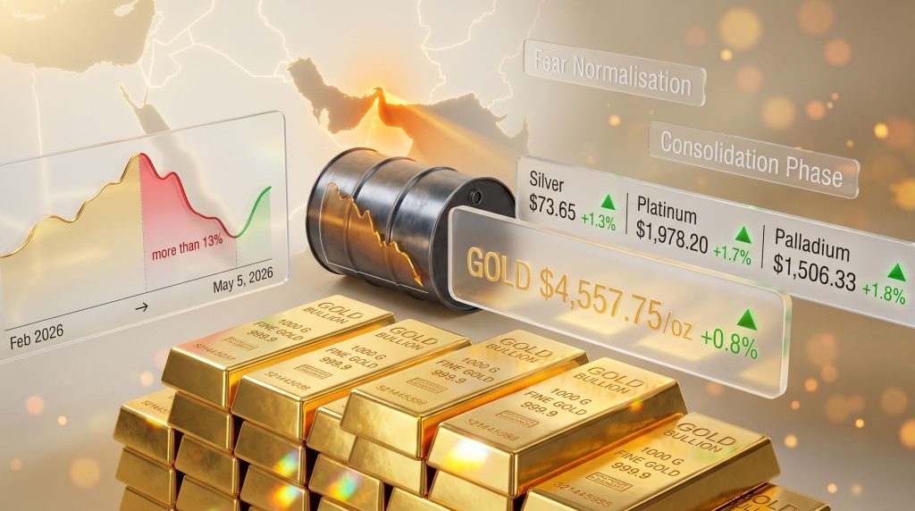gold rebounds as oil eases inflation concerns linger chart