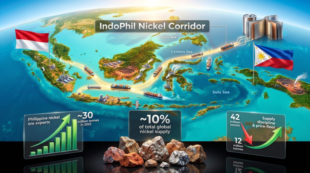 Indonesia Philippines nickel cooperation trade corridor map