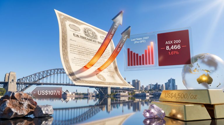 ASX 200 falls amid bond yield warnings