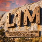 Lightning Minerals Ltd-L1M-LIM tungsten mineralisation sampling site sign