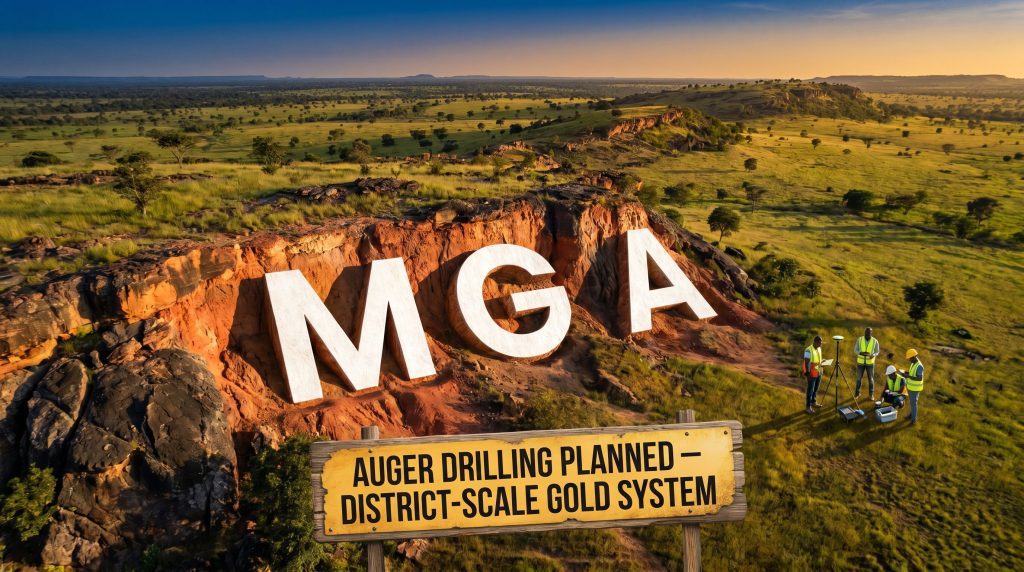 Metalsgrove Mining Ltd-MGA-MGA auger drilling planned for gold system