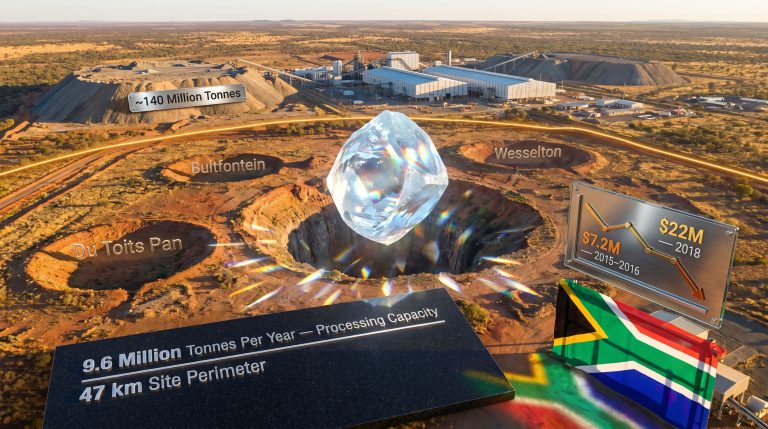 Ekapa mine sale in Kimberley overview graphic