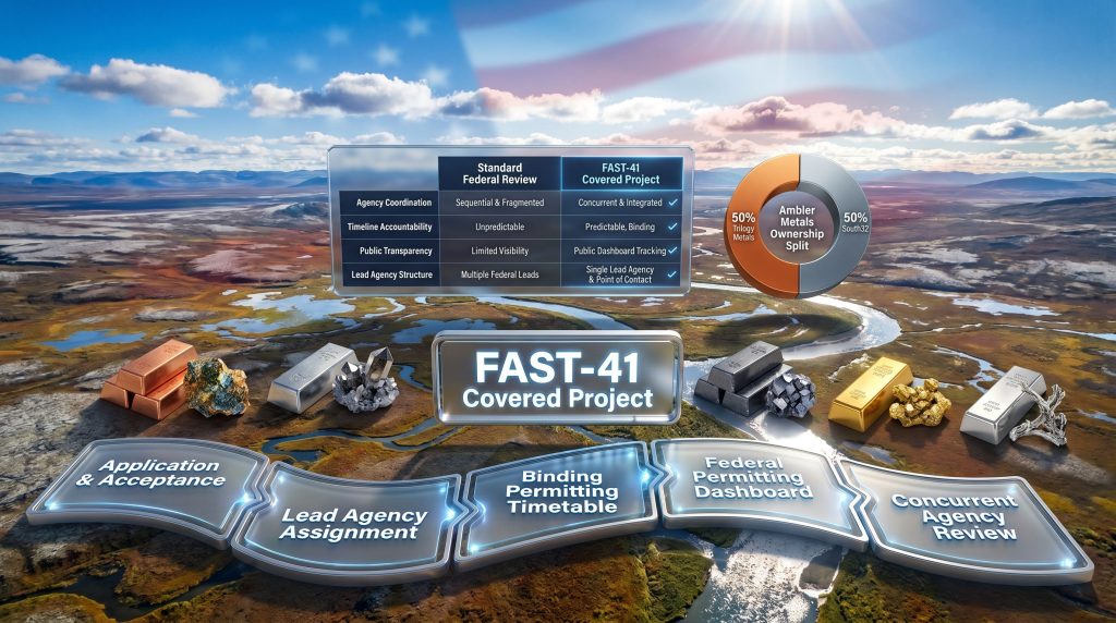 Trilogy Arctic project FAST-41 designation infographic overview