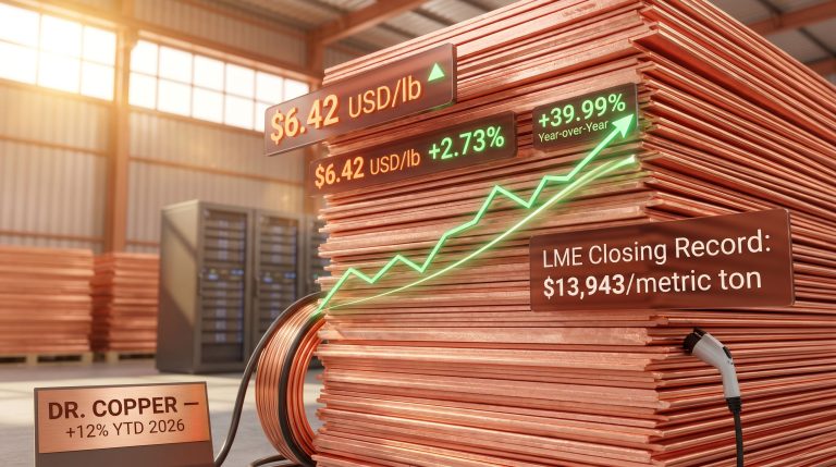 copper price near record high chart
