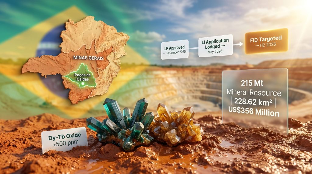 Viridis Colossus rare earth project installation license timeline map