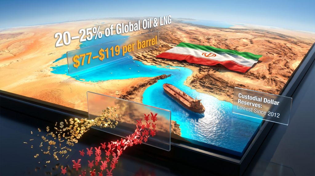 Iran challenge to the petrodollar map graphic