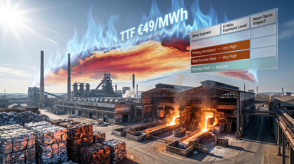 El Niño threat to aluminium and steel scrap in Europe infographic