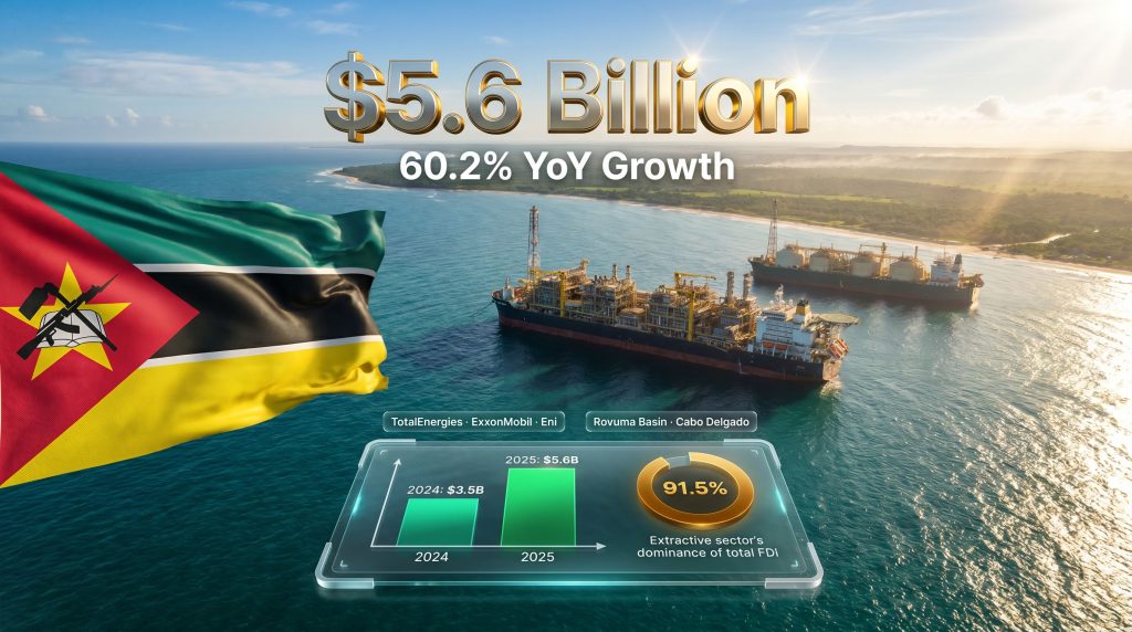 Mozambique LNG FDI inflow reaches $5.6 billion