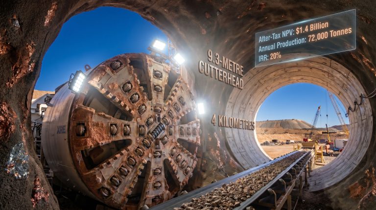 Ivanhoe Electric TBM for Santa Cruz Copper Project tunnel boring machine