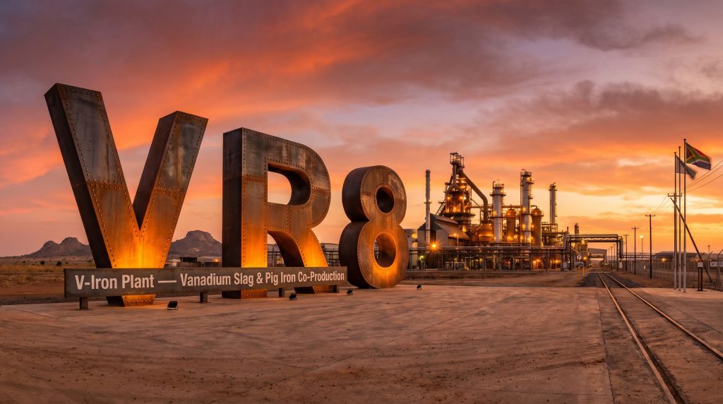 Vanadium Resources Ltd-VR8-VR8 vanadium plant at sunset