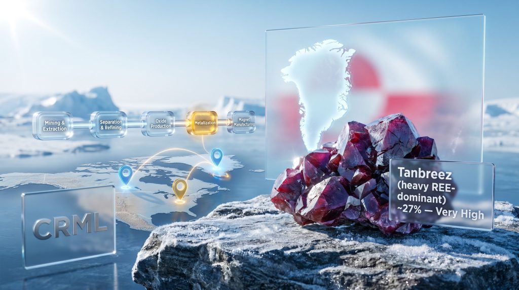 U.S. rare earth deal with Greenland's Tanbreez project infographic