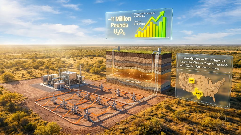 UEC Burke Hollow uranium mine launch infographic