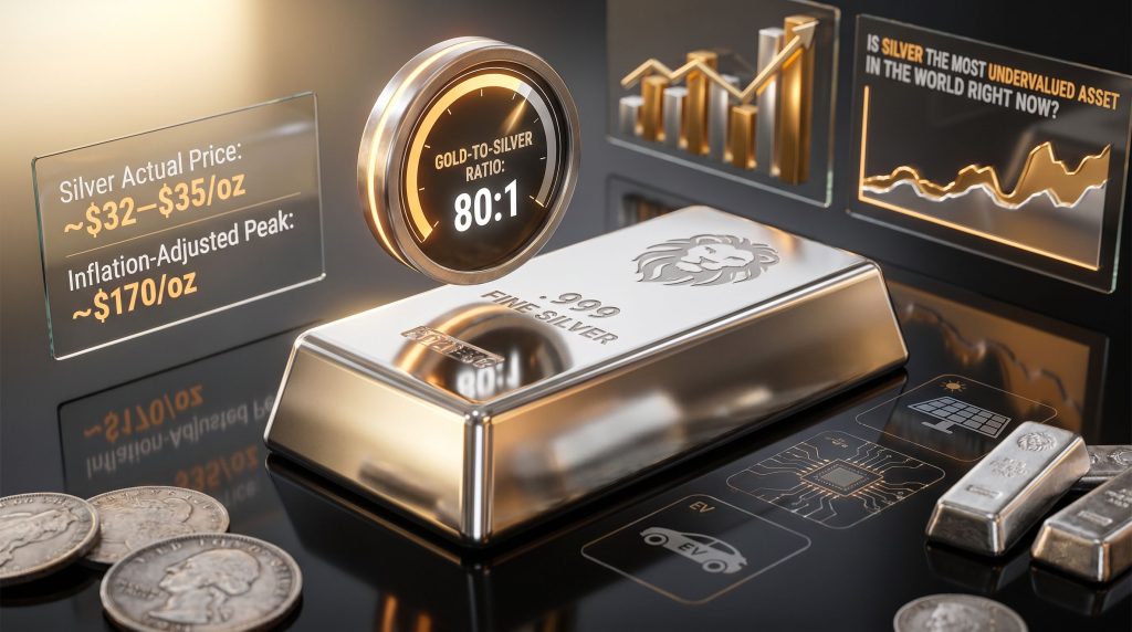 silver is the most undervalued asset in the world infographic