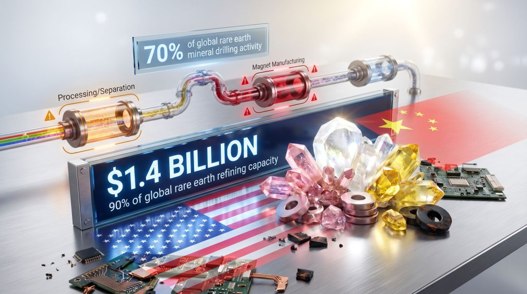 Pentagon rare earths deal ReElement White House clash infographic