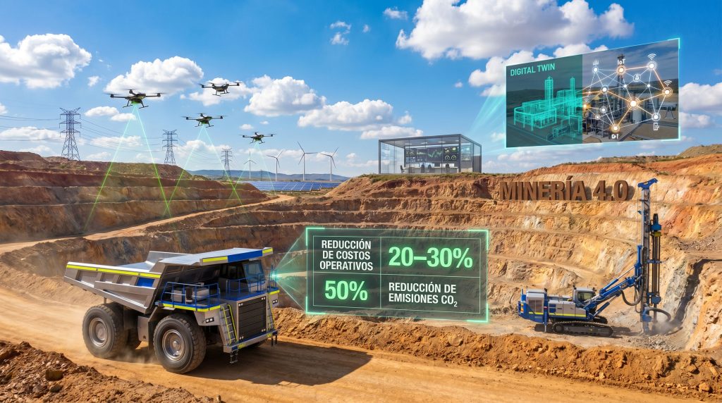 digitalización en energía y minería 4.0 inteligente